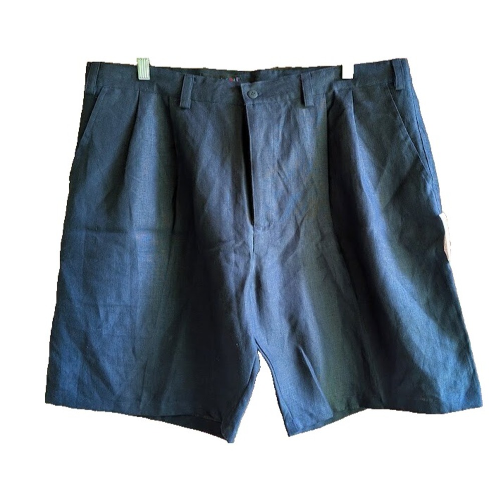 Vintage Jams World Mens 40 Shorts 100% Linen Pleated Preppy Golf Classic New